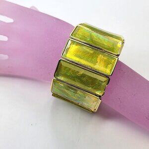 Green Stretch Fashion Bracelet Casual Wrap Bracelet